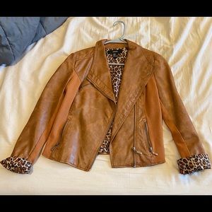Forever 21 Faux Leather Jacket - Size L